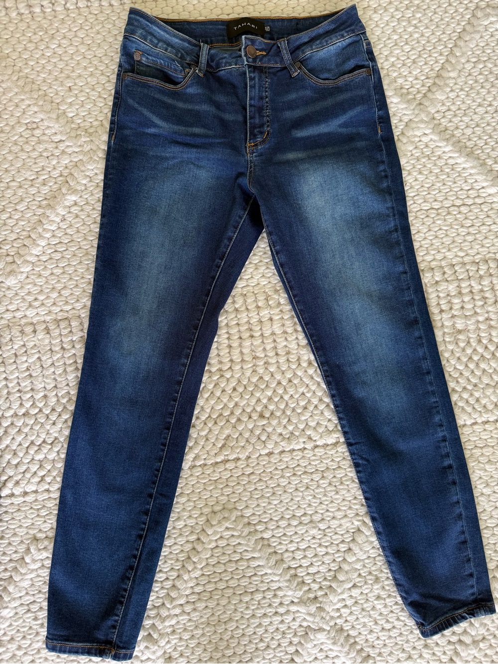 Tahari Women's Dark Blue Skinny Jeans